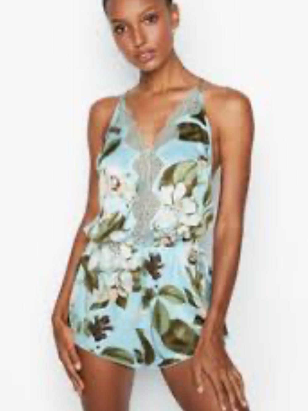 NWT Victorias Secret here comes the bride floral romper